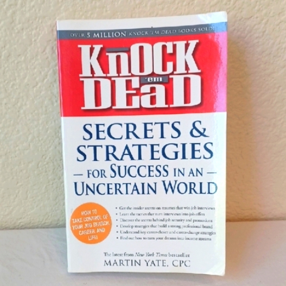 3/$25 SALE Knock 'em Dead Secrets & Strategies for Success in an Uncertain World